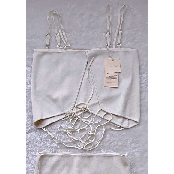 NWT Aya Muse Willow Dress in Off White, Size Large - Picture 6 of 15